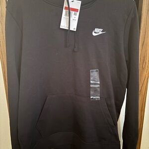 Nike Black Hoodie with White Logo